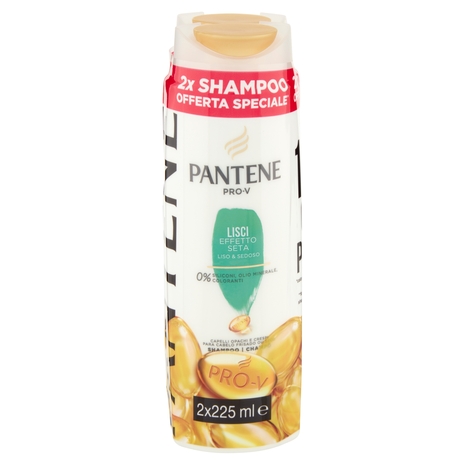 Pantene Pro-V Shampoo Lisci Effetto Seta 2x225 ml